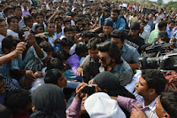 Ranveer Sing Promoting Ram-Leela at SVN college, Lucknow 