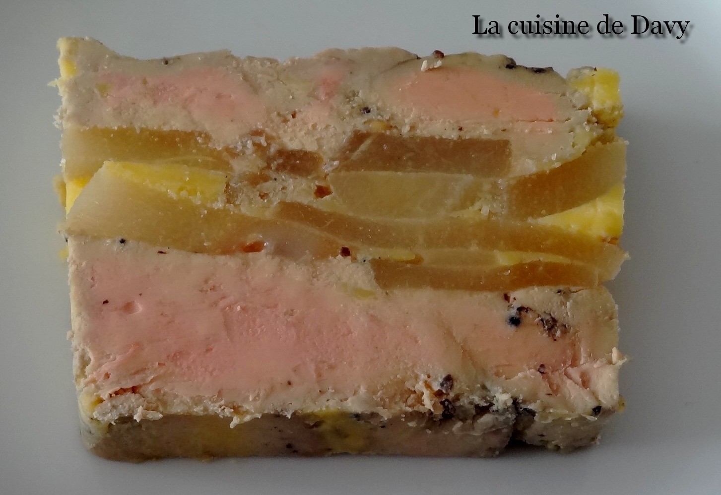 La cuisine de Davy Terrine de foie gras aux poires