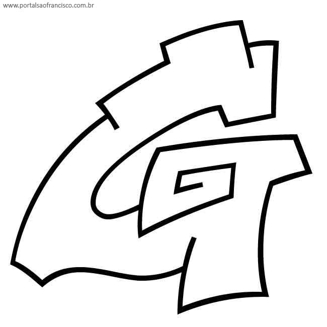 desenhos letra g colorir e pintar qdb