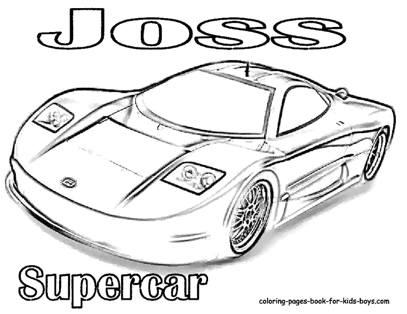Ferrari Coloring Pages Free (8 Image) – Colorings.net