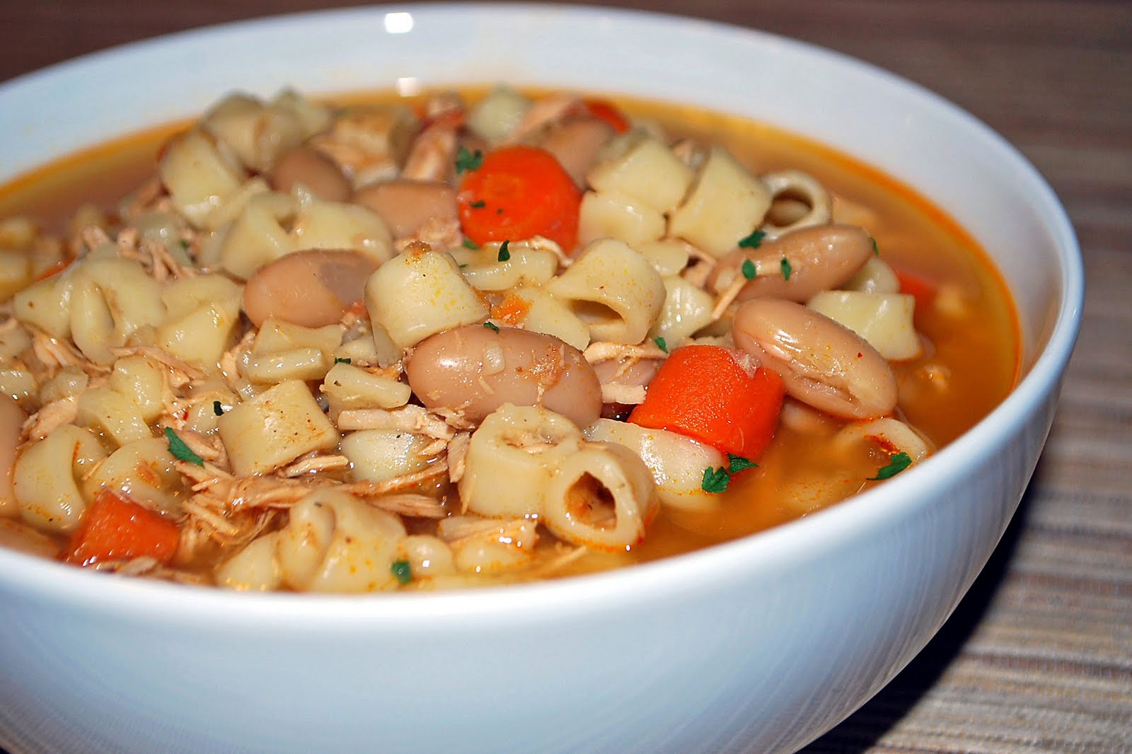 Lucy's Ladle Chicken Soup with Pasta and White Beans