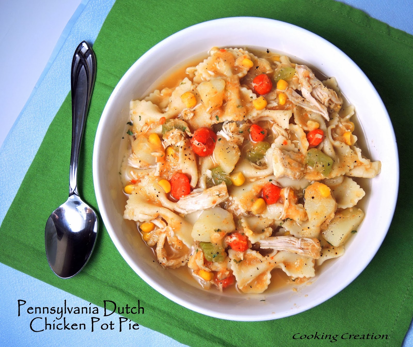 Cooking Creation Pennsylvania Dutch Chicken Pot Pie