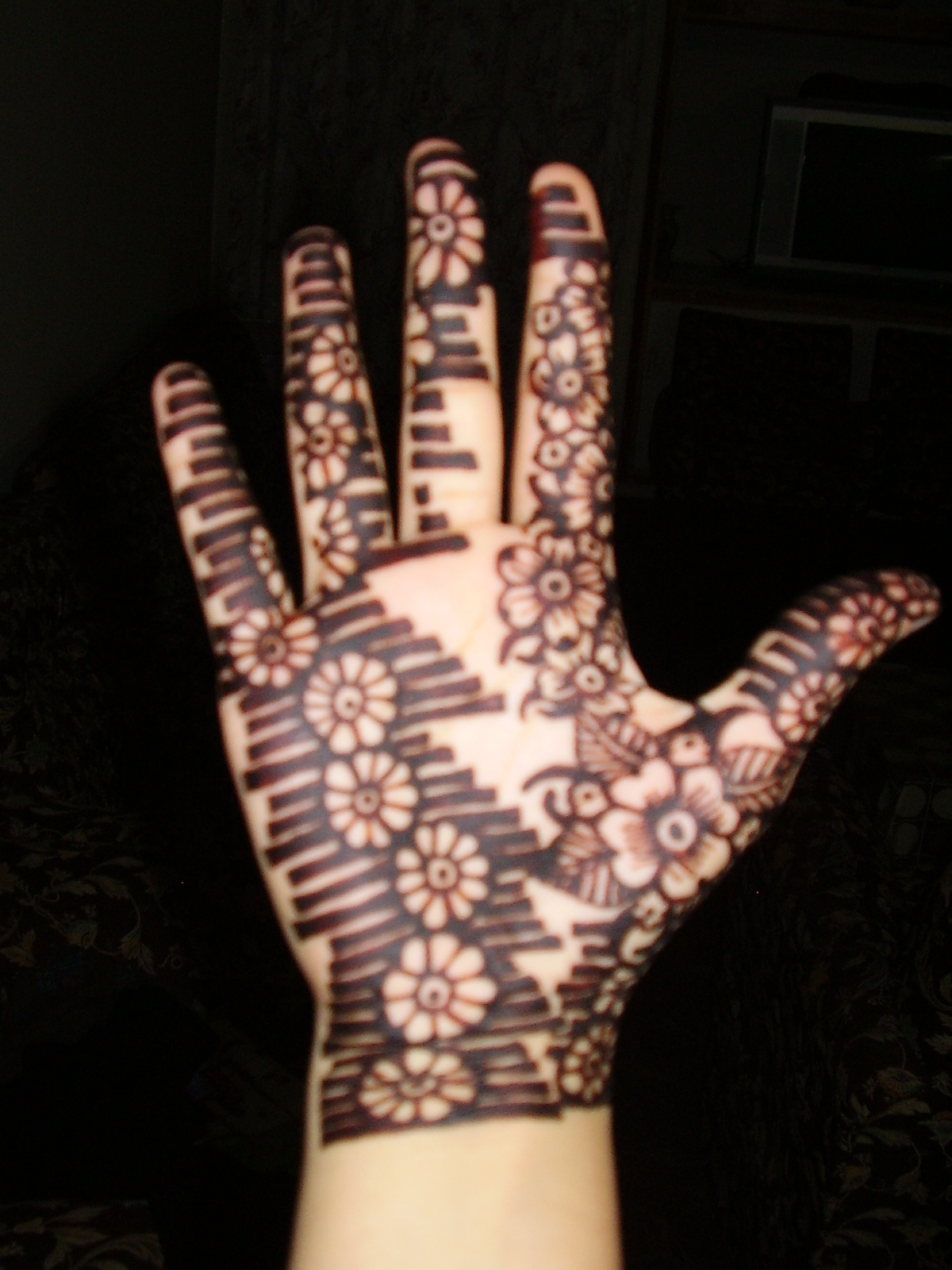 indian hand henna