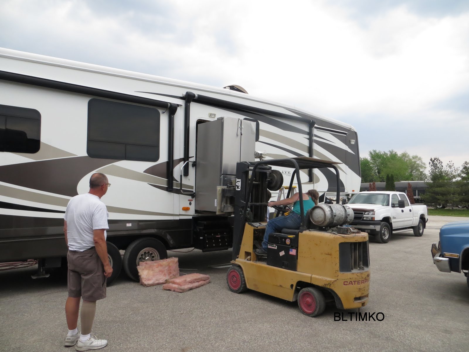 Bob and Linda's RV Travels RV updates Residential Refrigerator installed