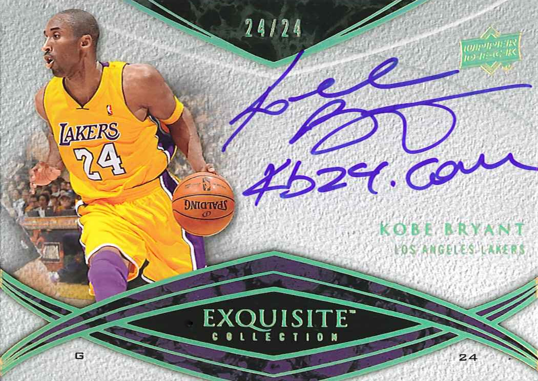 How much is your Kobe Bryant Auto Signed Card Worth?