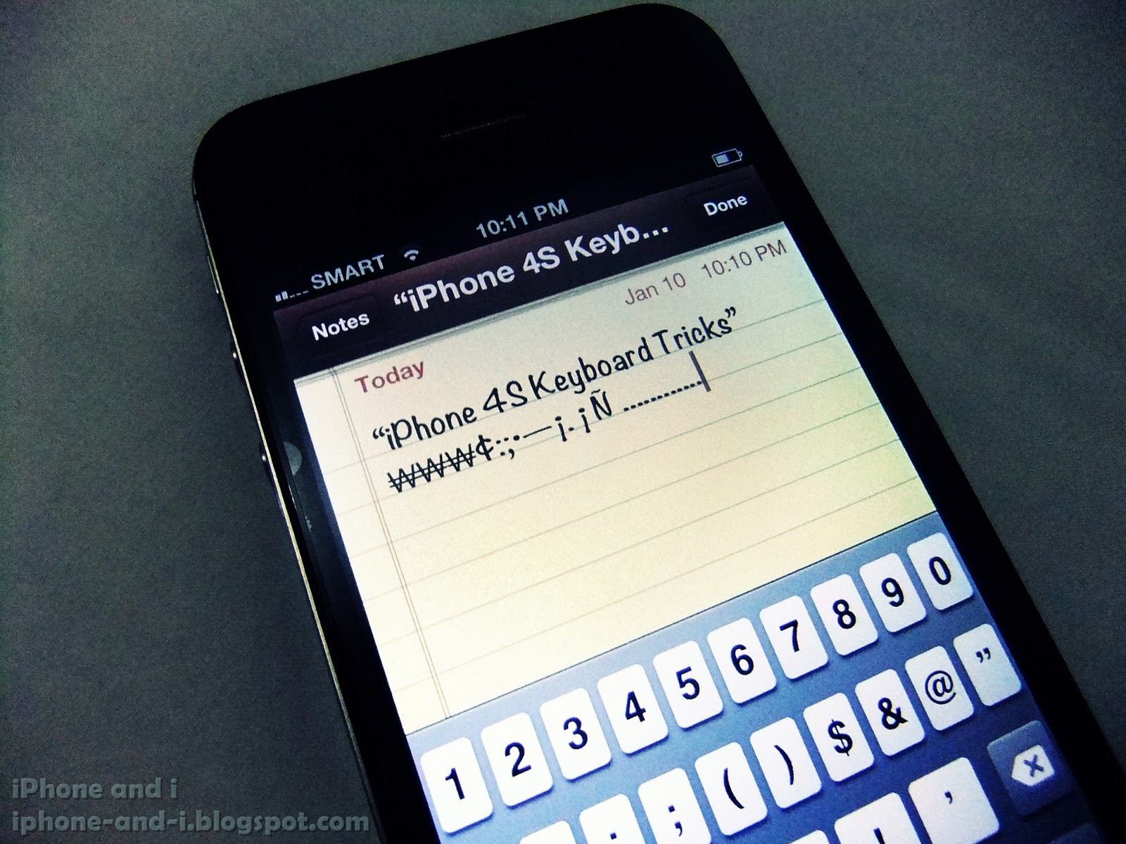 iPhone 4S Keyboard Tricks iPhone Tips and Tricks
