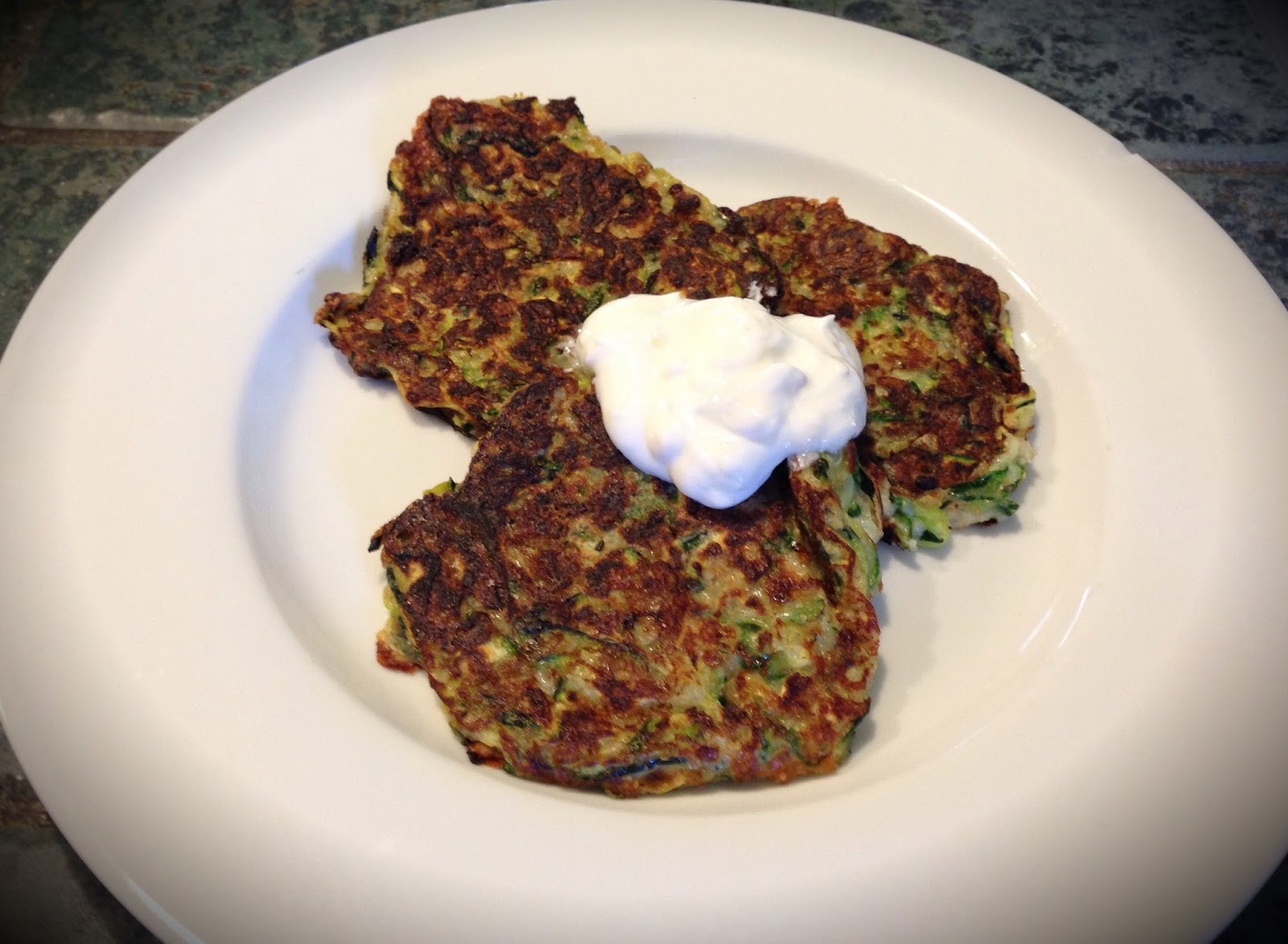 Yummy Fixins Zucchini Fritters with Yogurt Dip