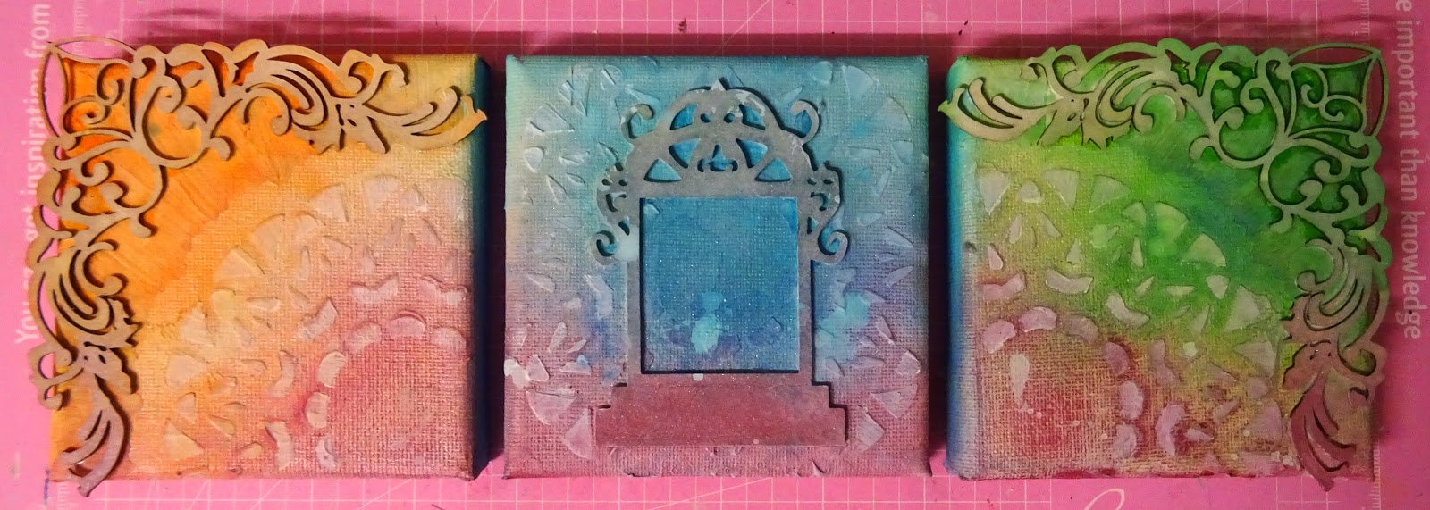 Let's Get Messy! Sweetheart mini canvas series Couture Creations and