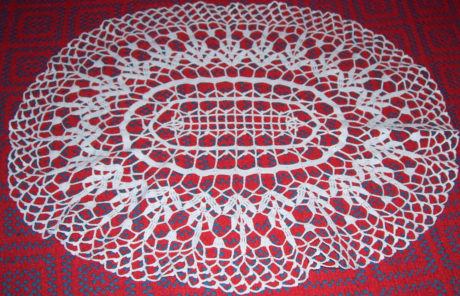 Camino de mesa tejido al crochet Camino de mesa tejido al crochet