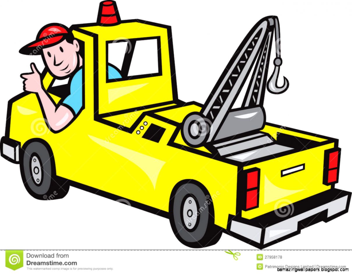 Cartoon Tow Truck Clip Art Cartoon Tow Truck Clip Art