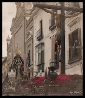 Encuentro Virgen de la Soledad y Cristo en Guadalajara. Semana Santa Easter