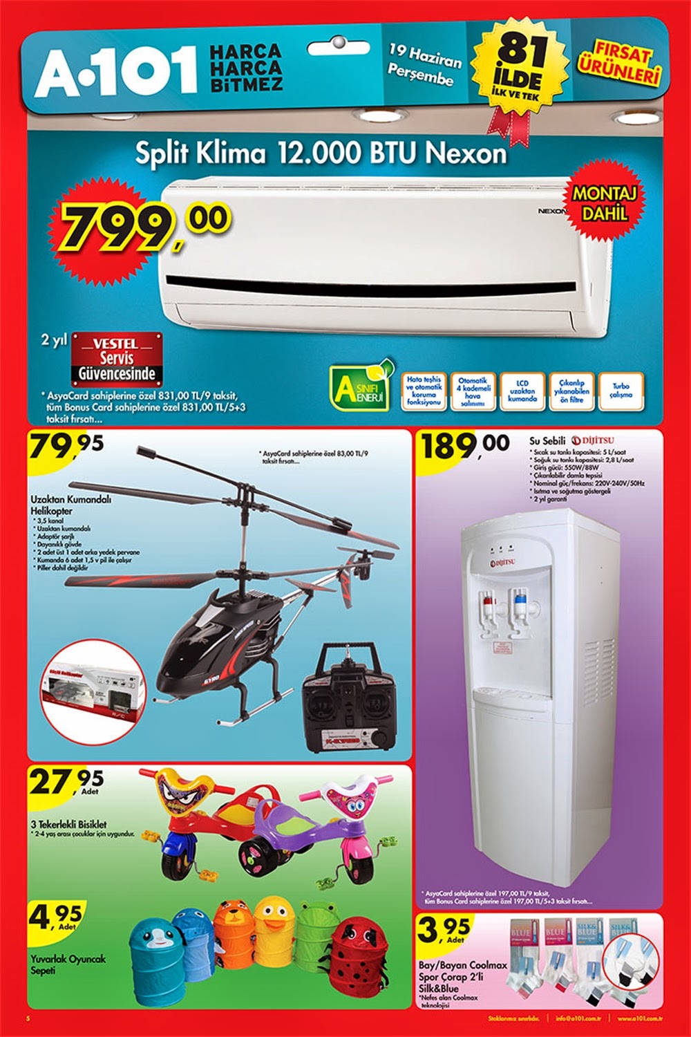 A101 (19 Haziran 26 Haziran 2014) Aktüel Fırsat Ürünleri Aktüel