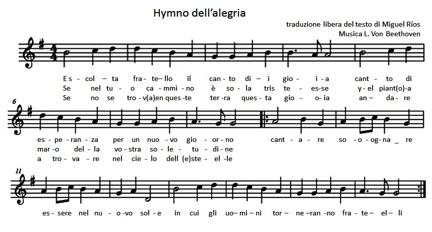 Hymno dell'allegria a cantare, stampare e moltiplicare