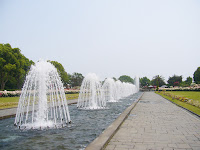 兵庫県・須磨離宮公園 王侯貴族のバラ園 噴水