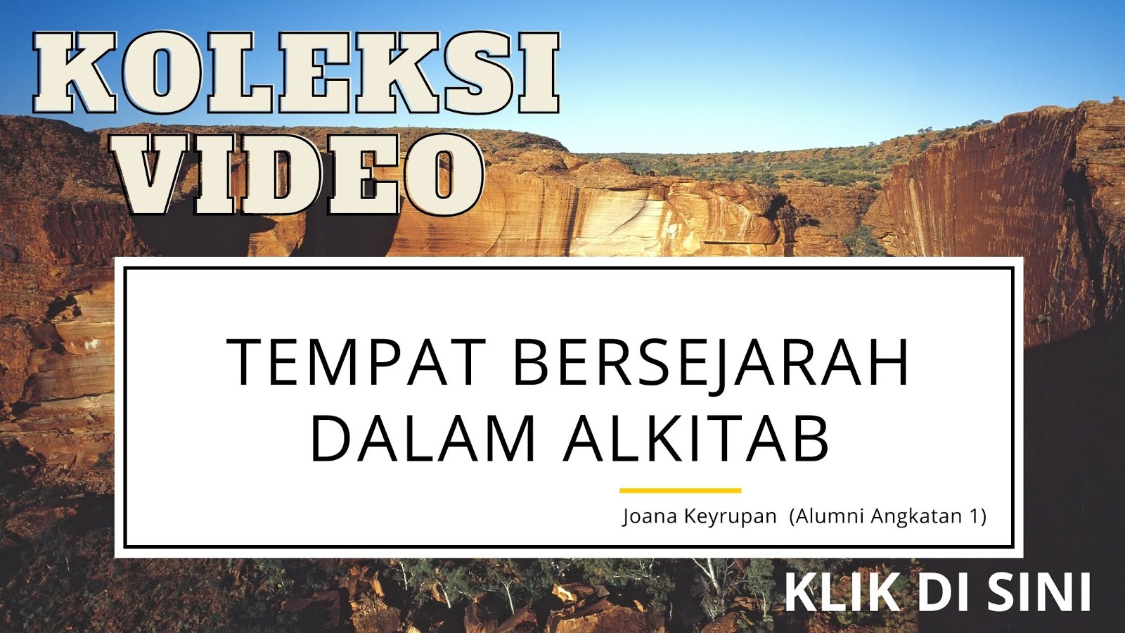 Tempat Bersejarah Dalam Alkitab