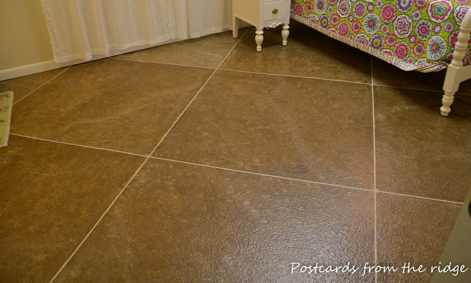 diy faux painted tile floor - postcards from the ridge diy faux painted tile floor - postcards from the ridge