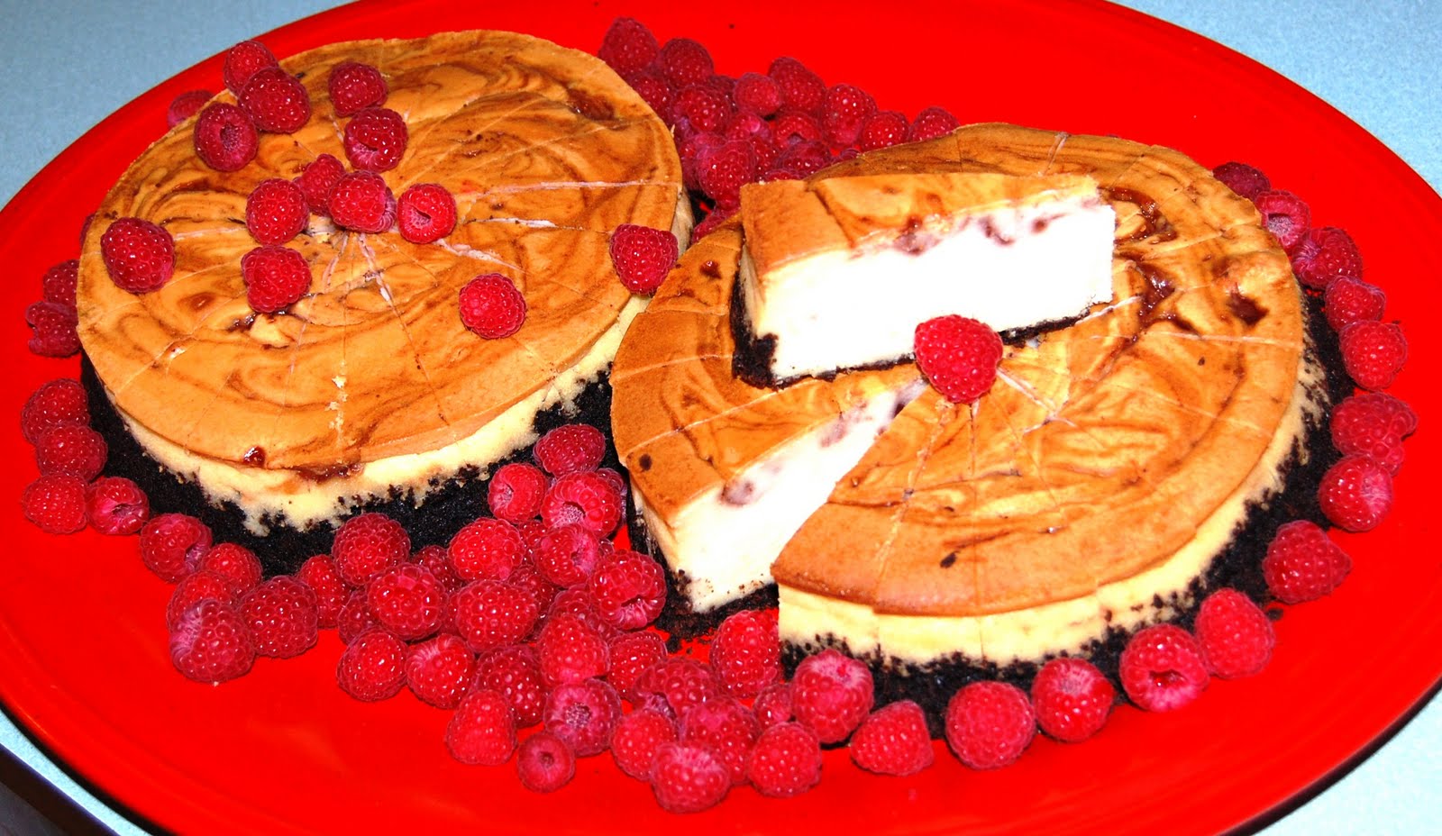 That's What Bob's Cooking WhiteChocolate Raspberry Truffle Cheesecake