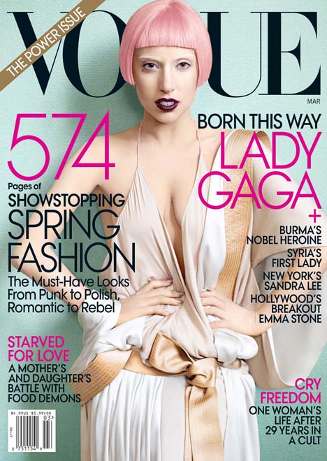 Lady Gaga Vogue Us. Lady GaGa Stunning In Vogue US