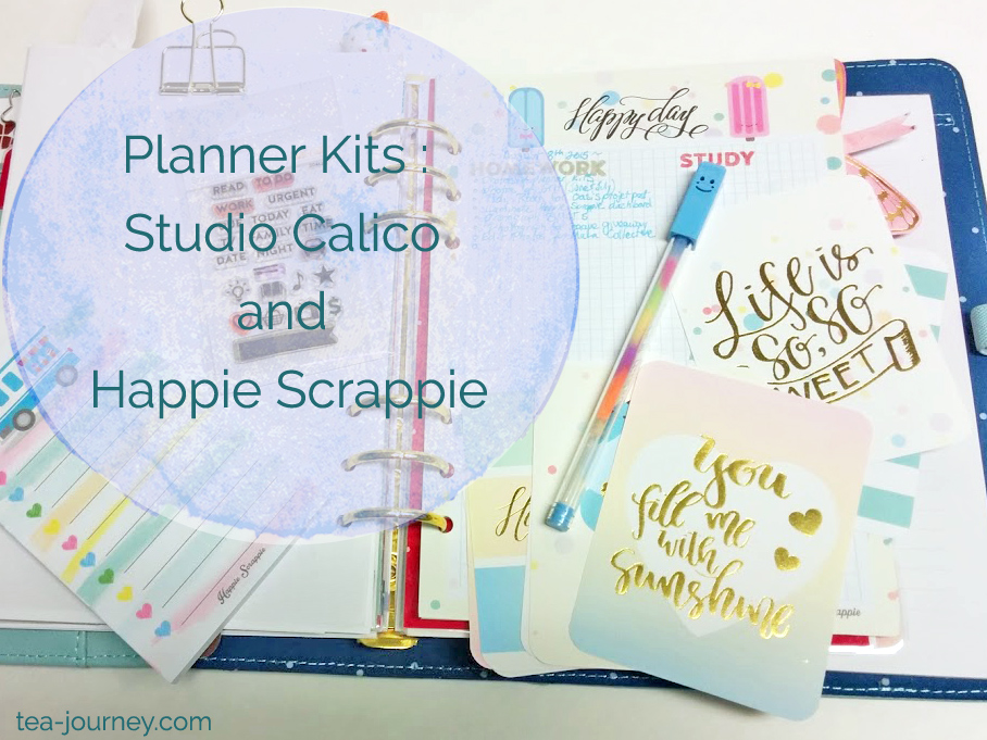 Planner Kits: Studio Calico and Happie Scrappie |   Along my Tea Journey I found that intentional planning, planning to reach your highest potential, keeps you focused on your goals. So this weekend I thought I would share my favorite planner kit subscriptions.Packed with washi, inserts, stickers, project life cards and even dashboards. What more could a planner want?