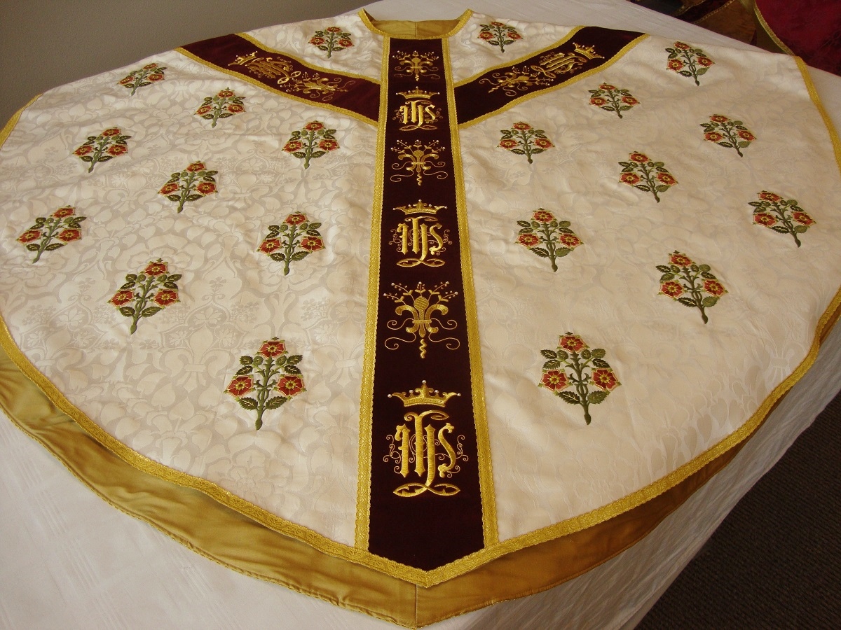 New Vestment Work A Gothic Chasuble from Altarworthy Liturgical Arts