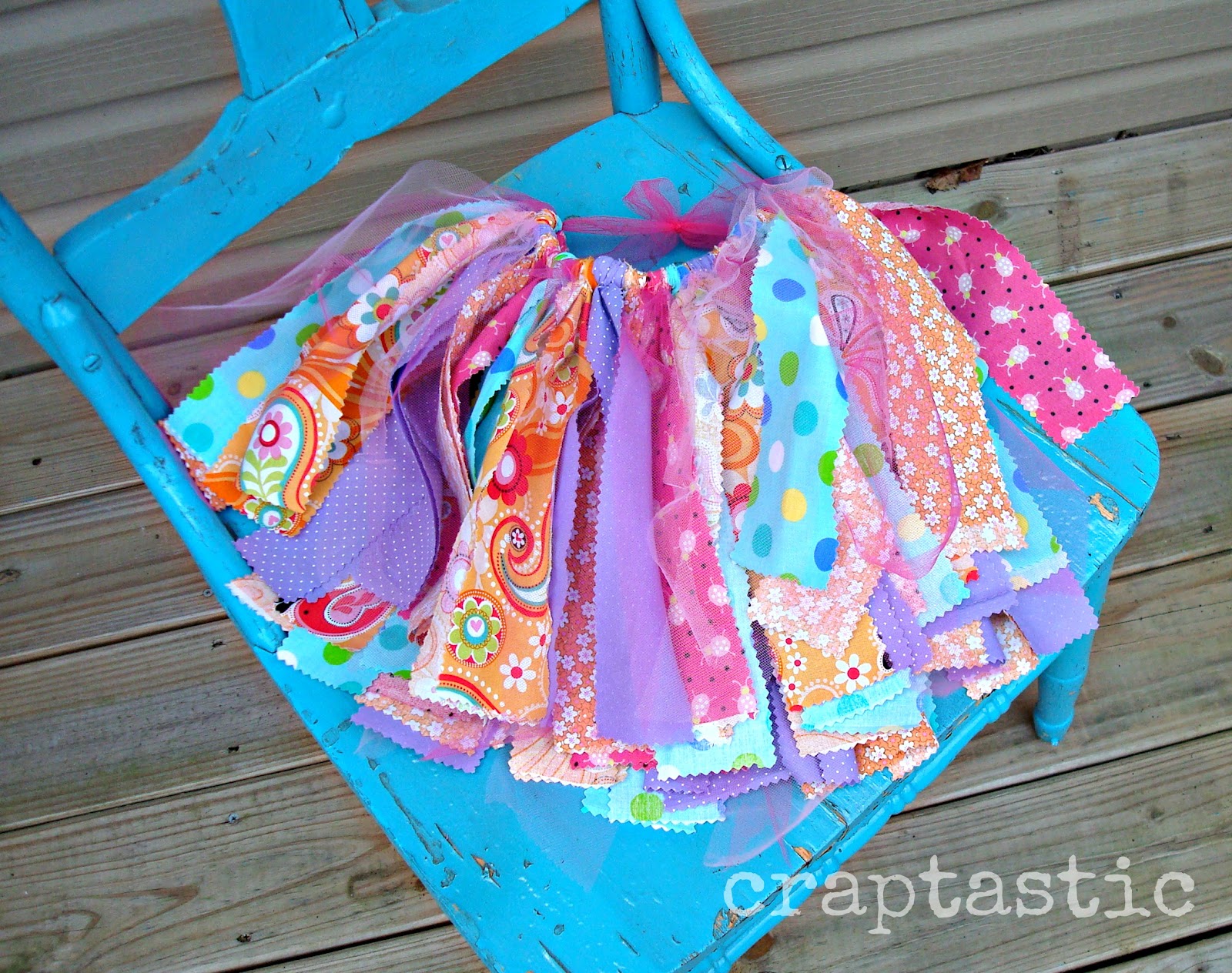 CRAPTASTIC Scrap Fabric Tutu!