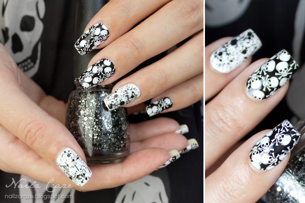 OMG Nail Strips in Crossbones Review Nailz Craze