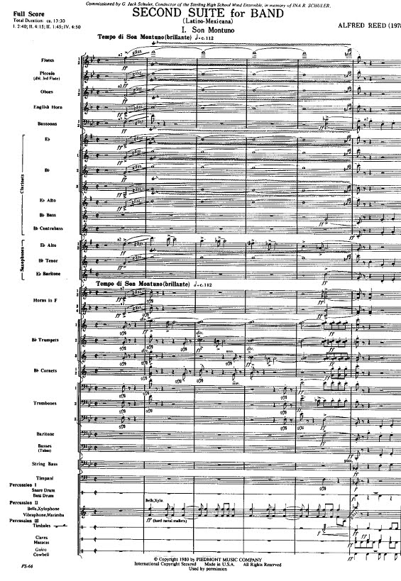 Alfred Reed First Suite For Band Pdf Project