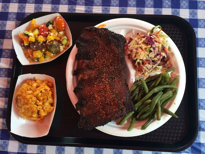 A ribs plate and sides at Sweet P’s Barbeque and Soul House A ribs plate and sides at Sweet P’s Barbeque and Soul House