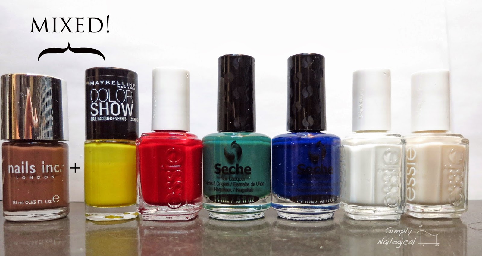 Simply Nailogical Hudson's Bay nail stripes