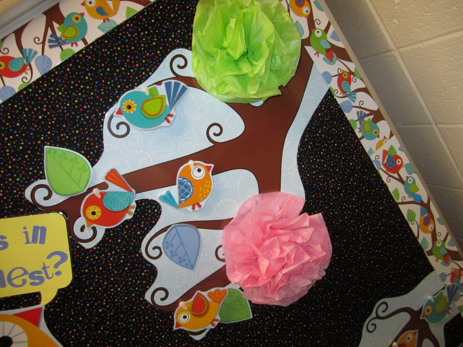 Boho Birds Bulletin Board Set