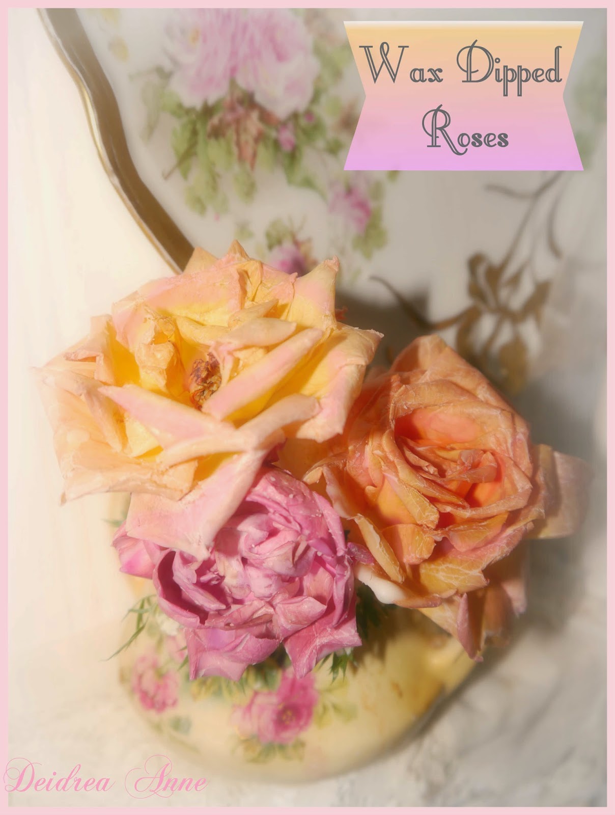 Suzy Homefaker Wax dipped Flowers