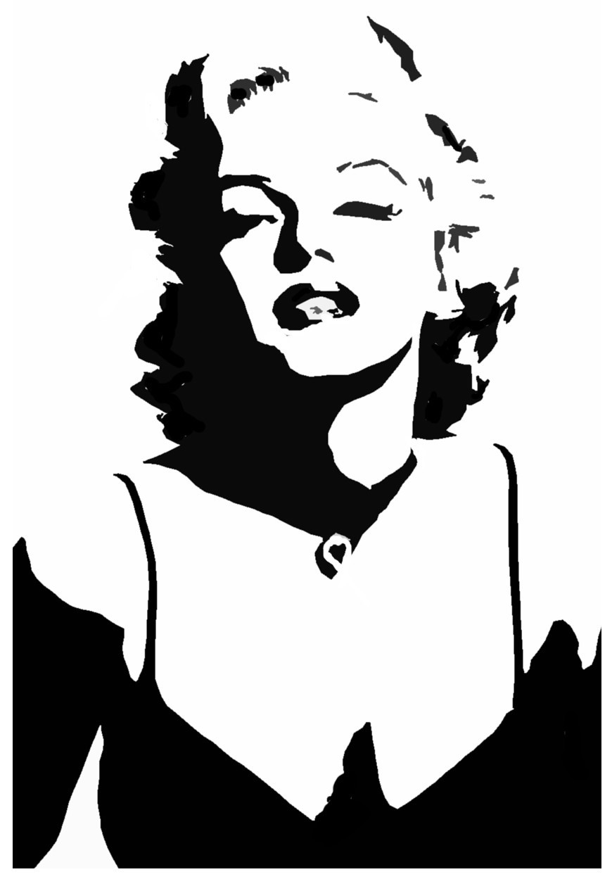 Amazing Stencils : Marilyn Monroe Stencil