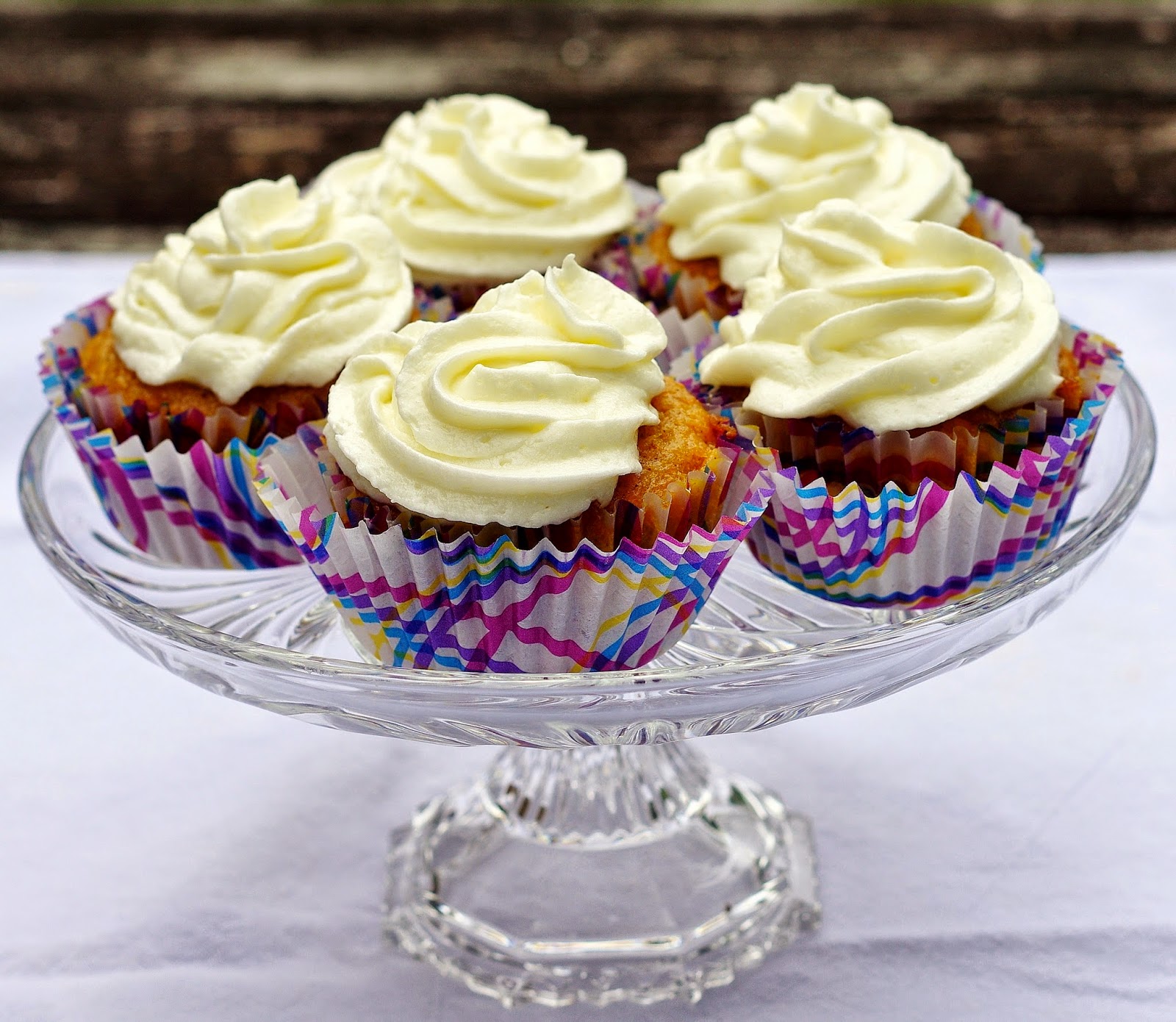 Sage Trifle Carrot Cupcakes with Pineapple and Golden Raisins topped