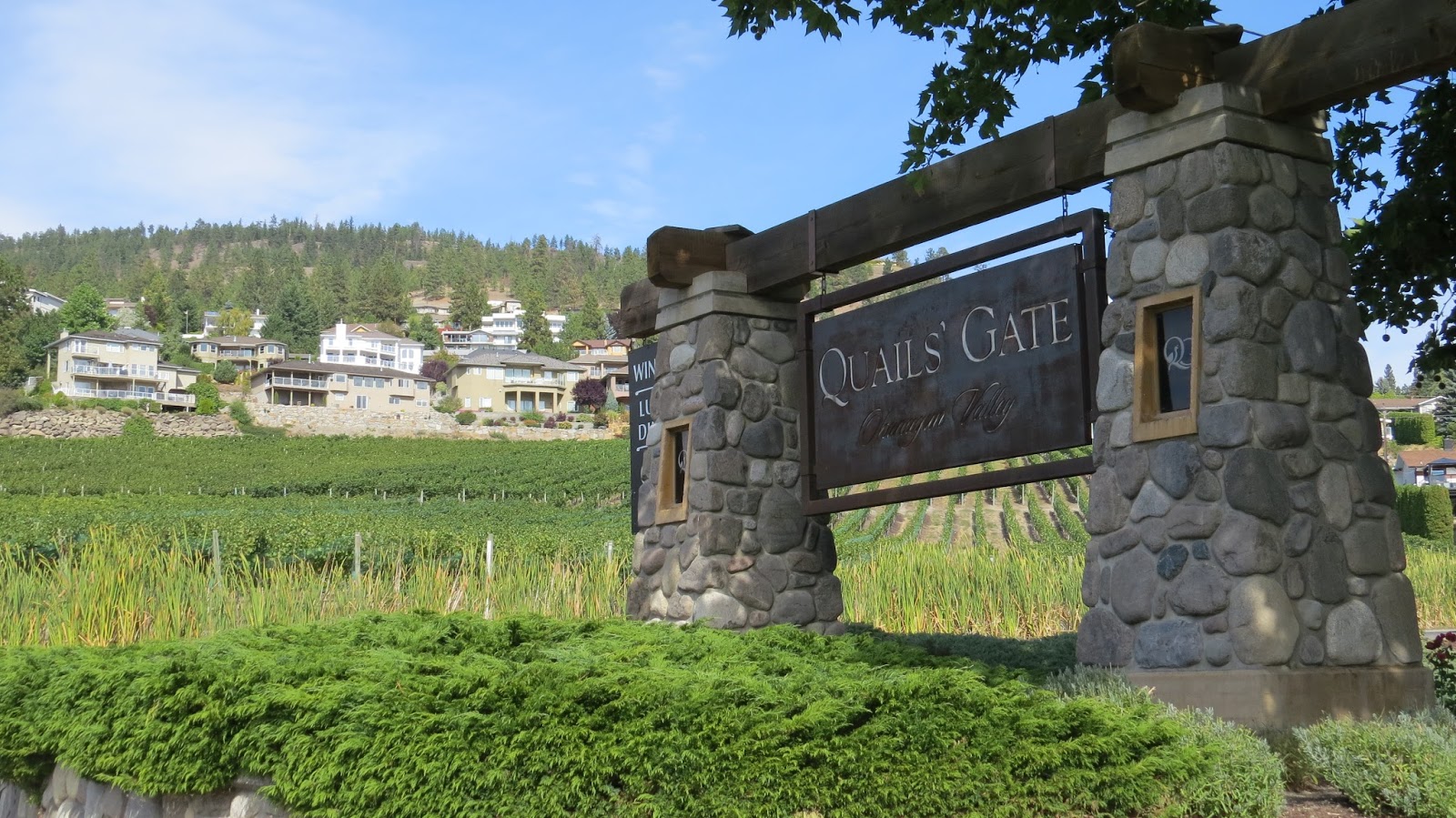 Barry's Travel Blog Quails Gate and Elton John?