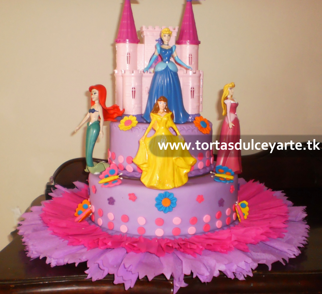 DULCE Y ARTE : Tortas para endulzarte: Torta Princesas Disney (2)
