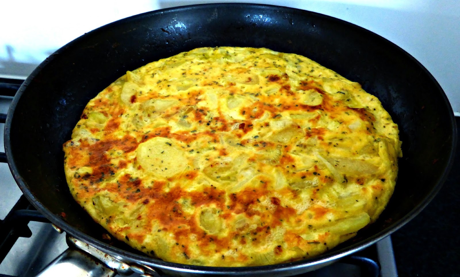Spanish tortilla with a yoghurt twist