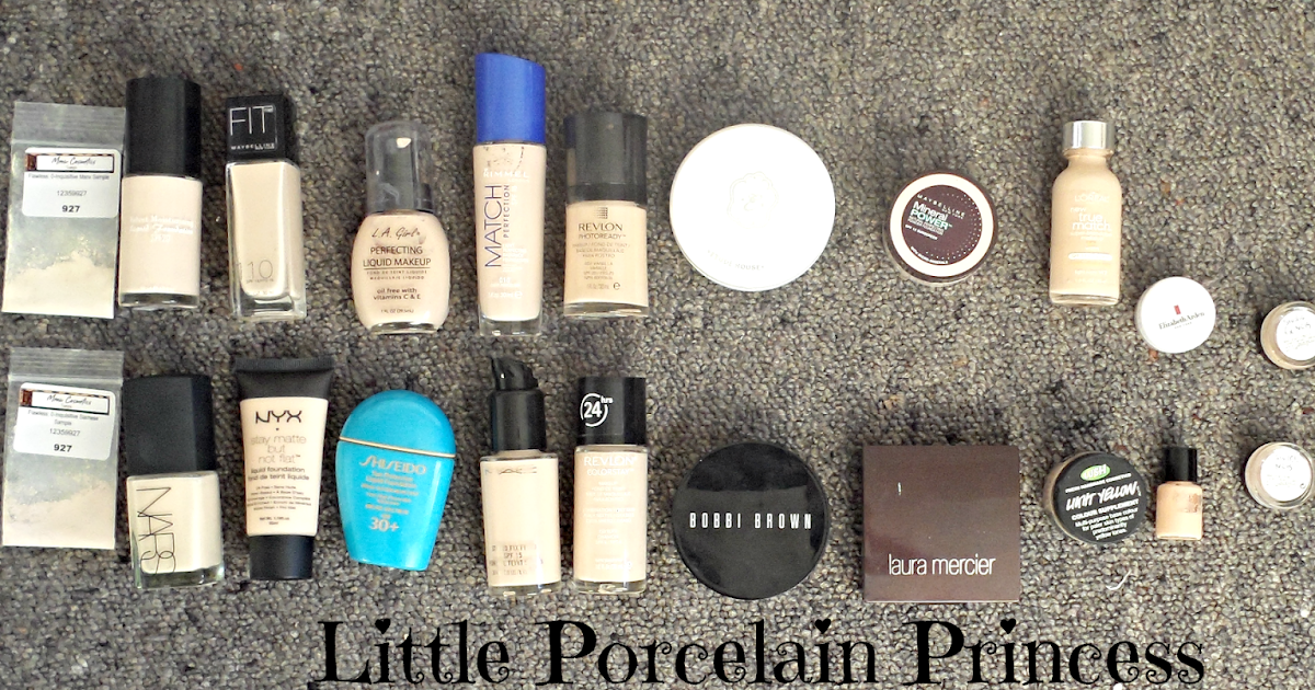 Little Porcelain Princess: Sunday Swatches: Foundation Swatches