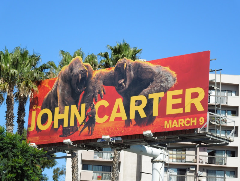 John Carter White Apes billboard