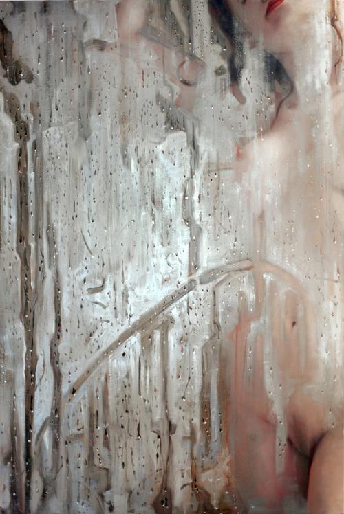 alyssa monks pintura hiper realista mulheres nuas no banho