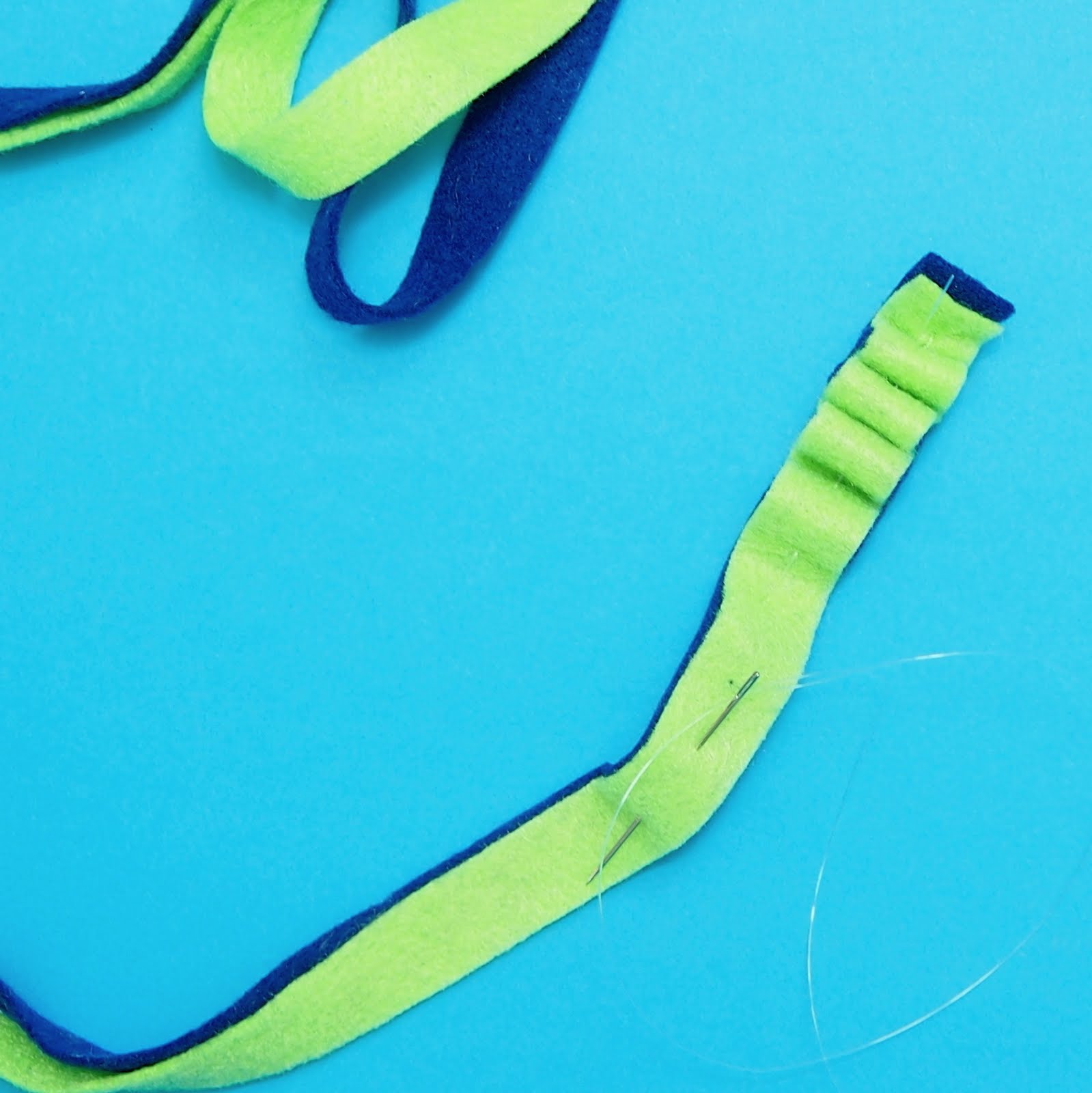 The Tiny Funnel Felt Ribbon Wreath Ornaments