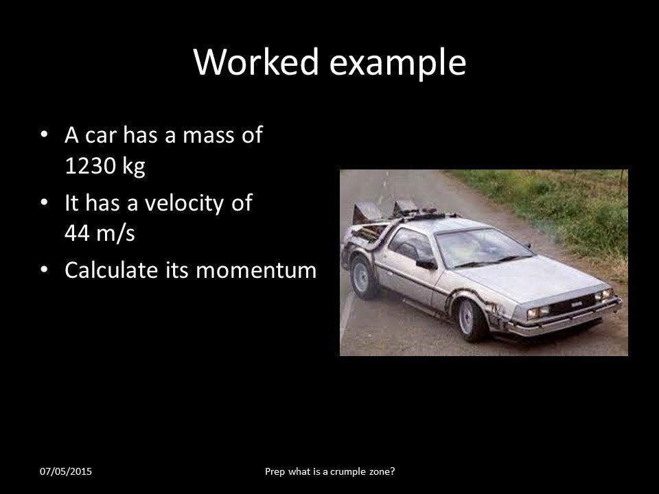 iGCSE Physics Momentum and car safety Revision