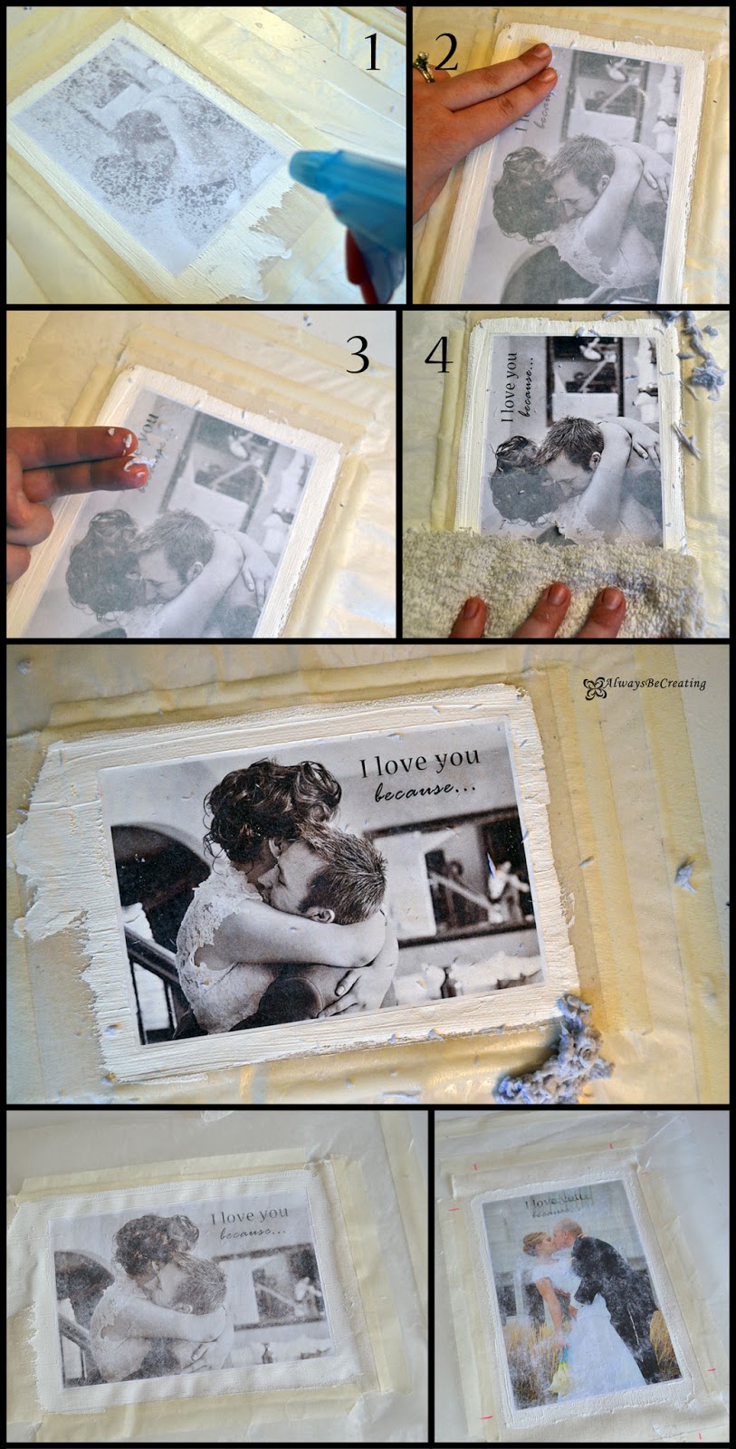 Always Be Creating Image Transfer Onto Fabric Using a Gel Medium