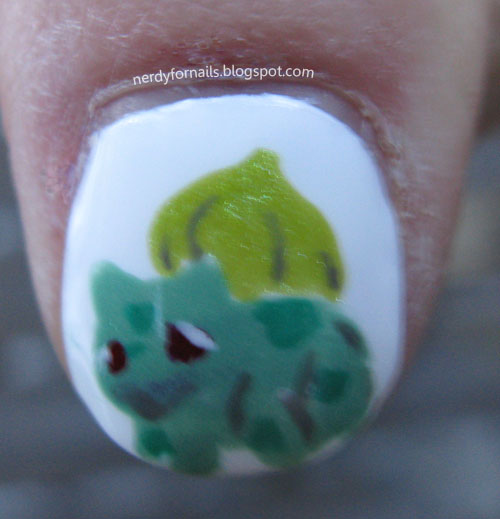 Nerdy for Nails Pokemon Challenge Week 1 Bulbasaur