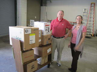 Pictured L-R are Pastor Allen Davis and Katie Williams