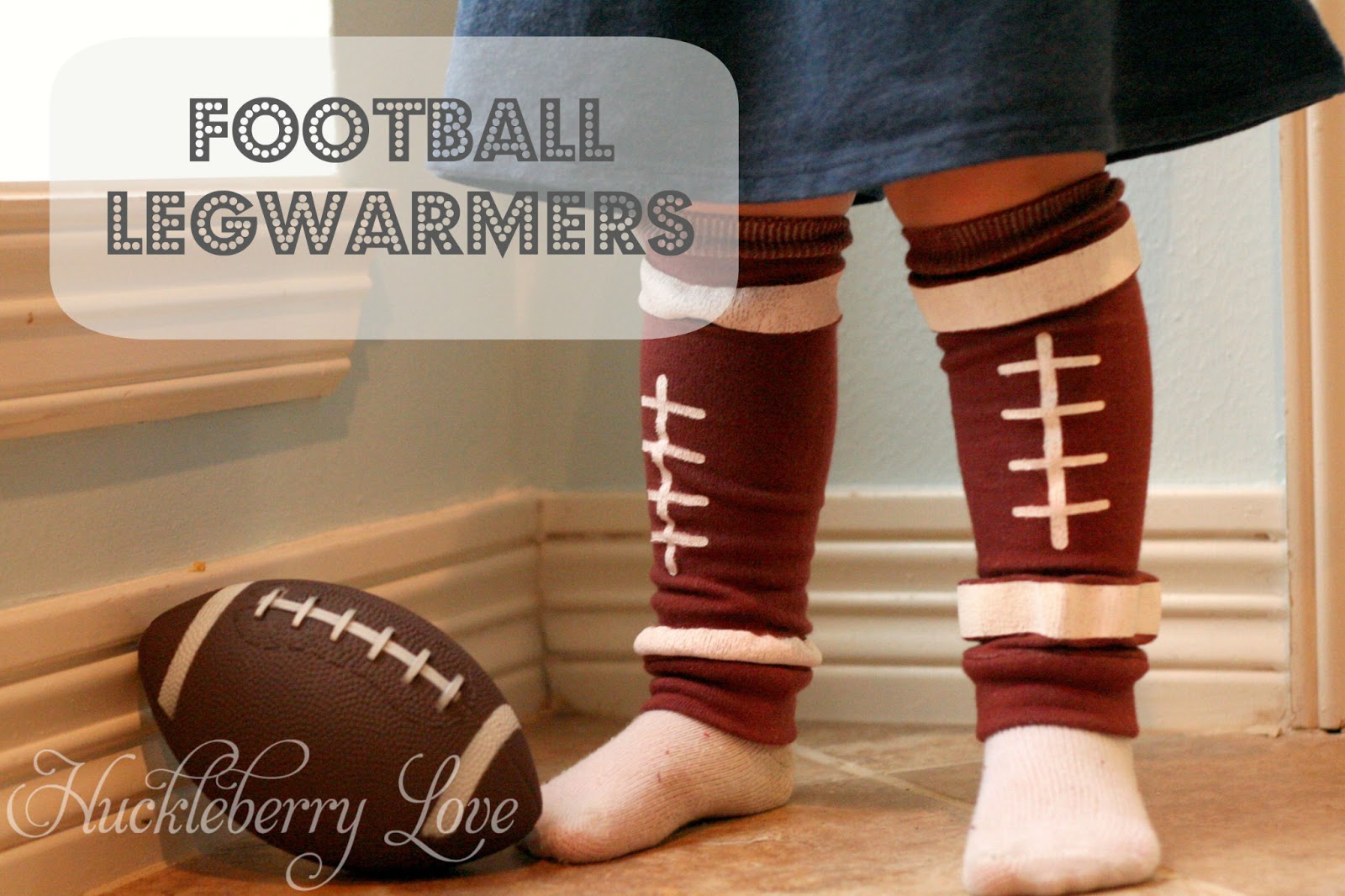 Football Legwarmers by Huckleberry Love