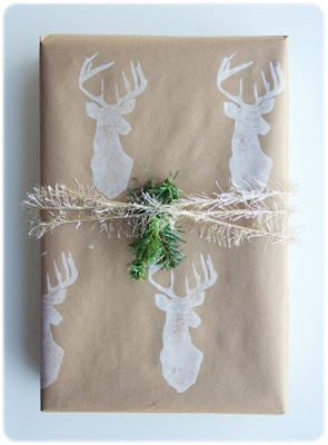  DIY papel regalo ciervo