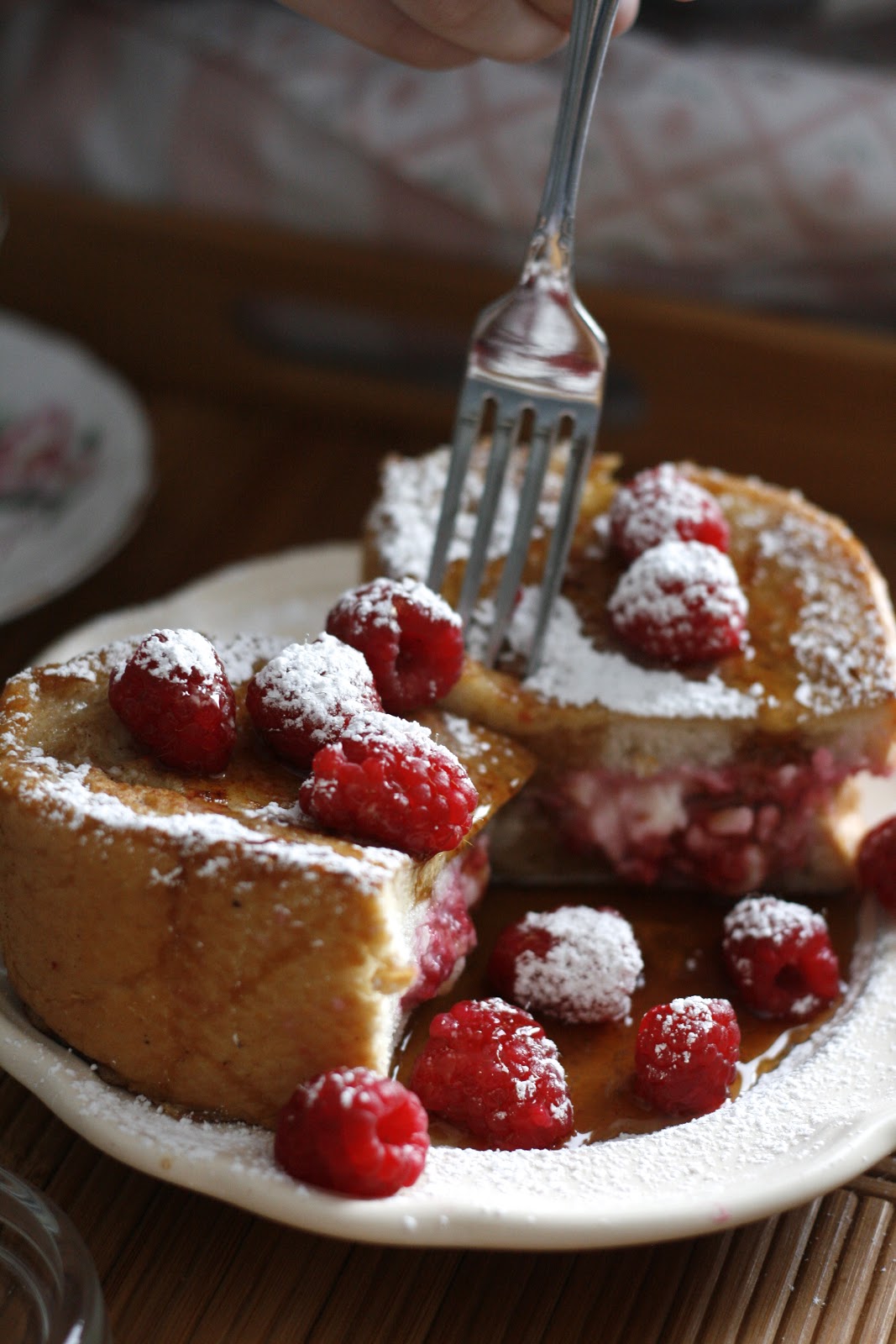 Indigo Scones Raspberry Cream Cheese Stuffed French Toast A Breakfast in Bed Series