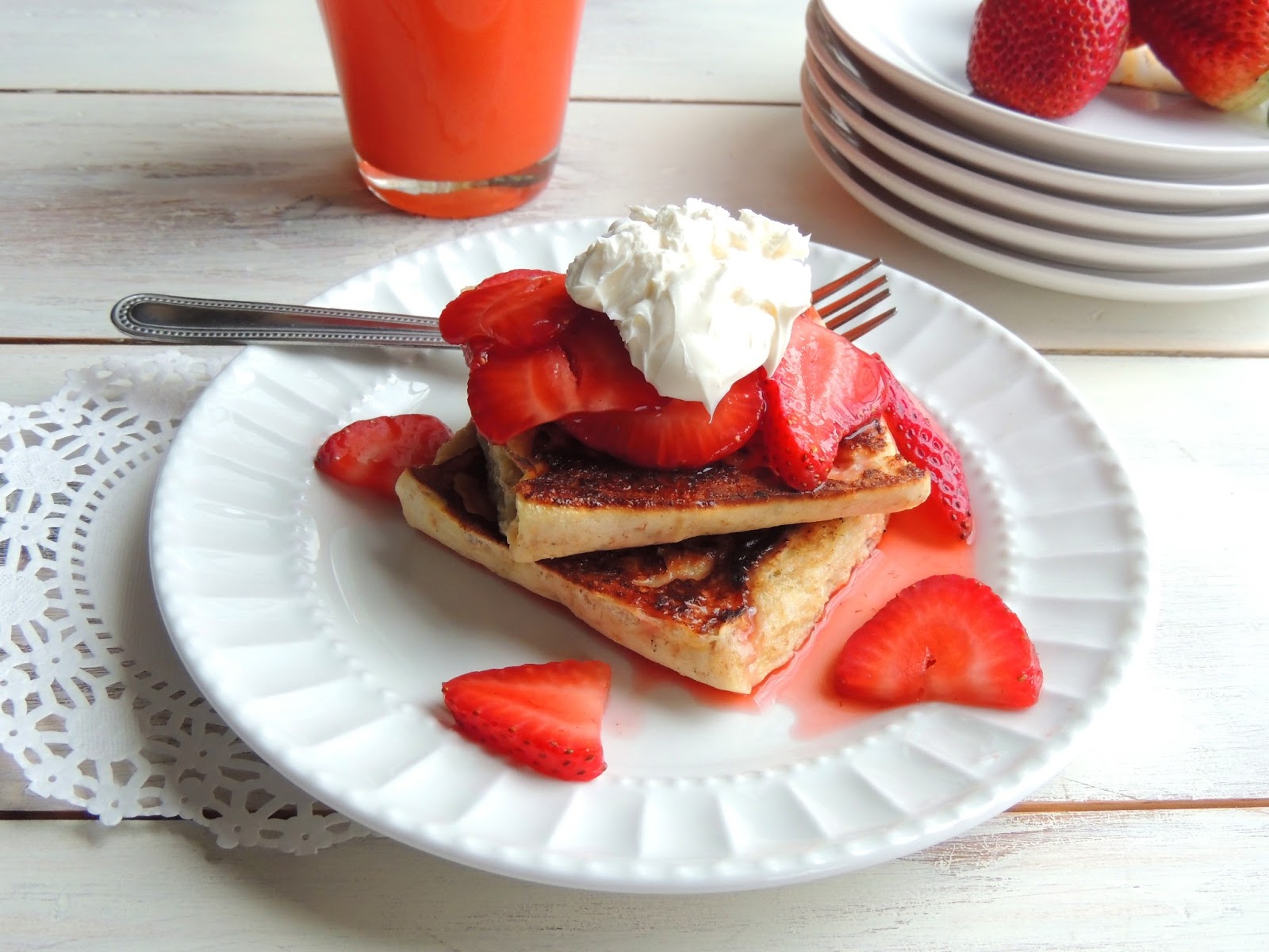 Leave a Happy Plate Easy French Toast Strawberry Shortcake