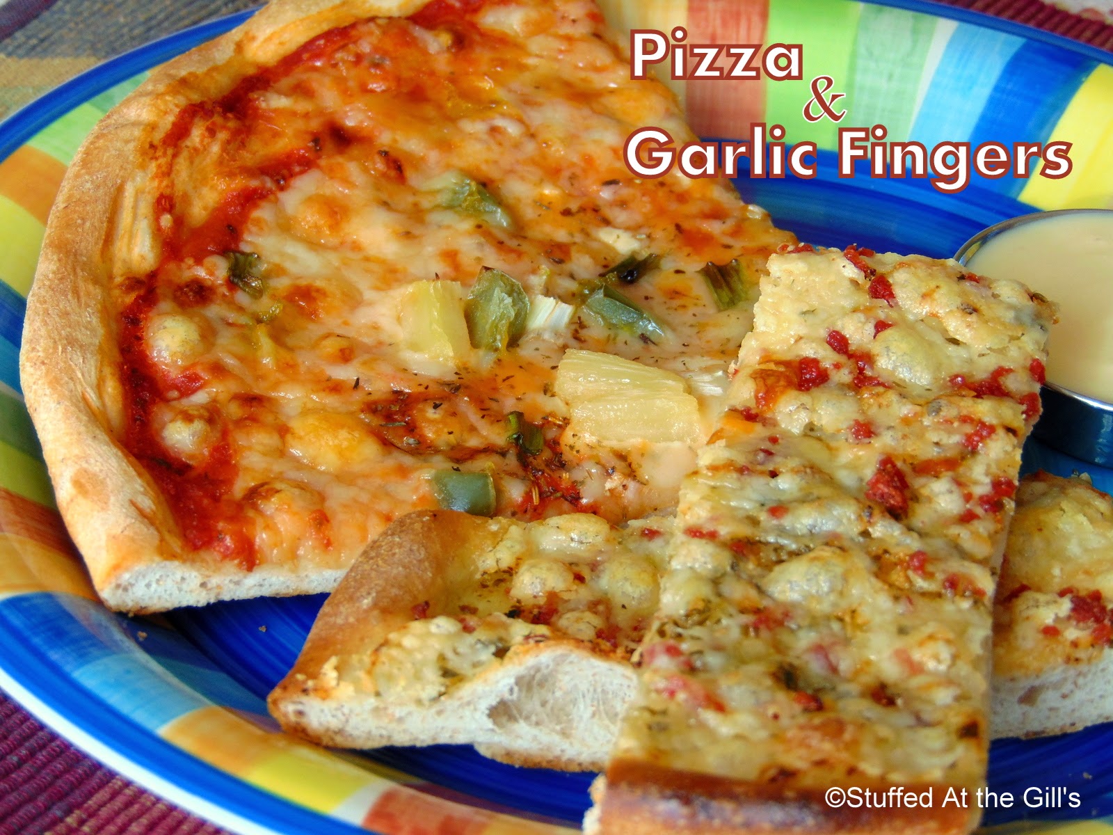Veggie Pizza and Garlic Fingers