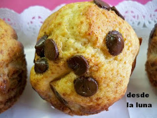 Muffins De Plátano Y Chocolate
